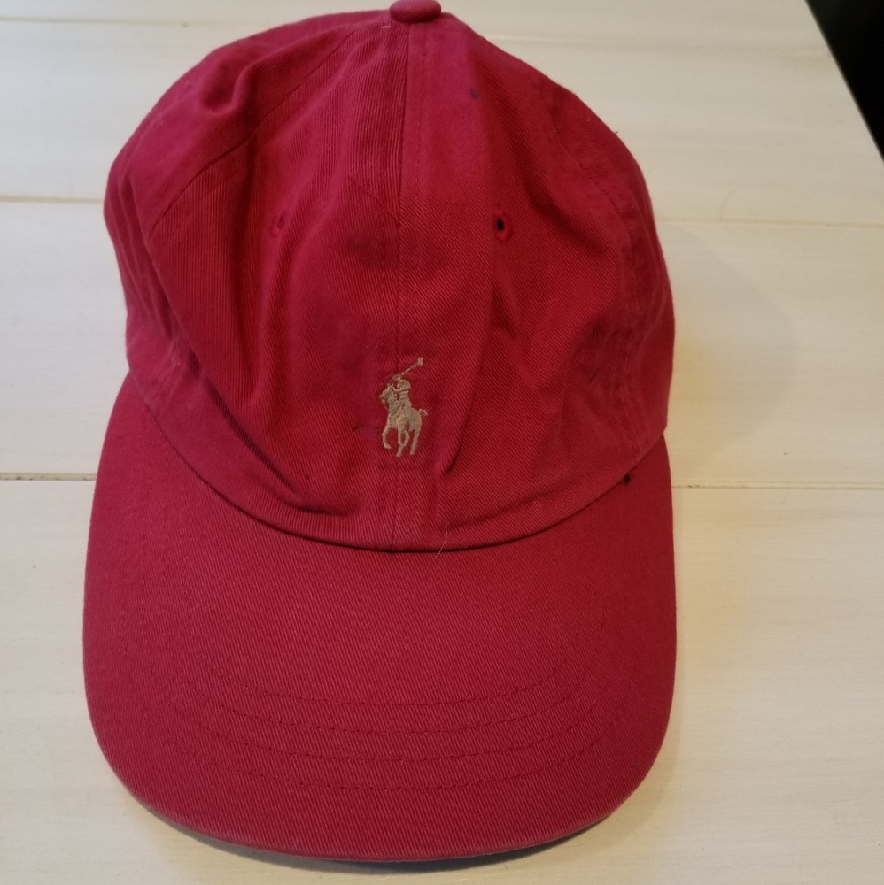 Vintage Polo Ralph Lauren Horse Pony Red Hat Cap